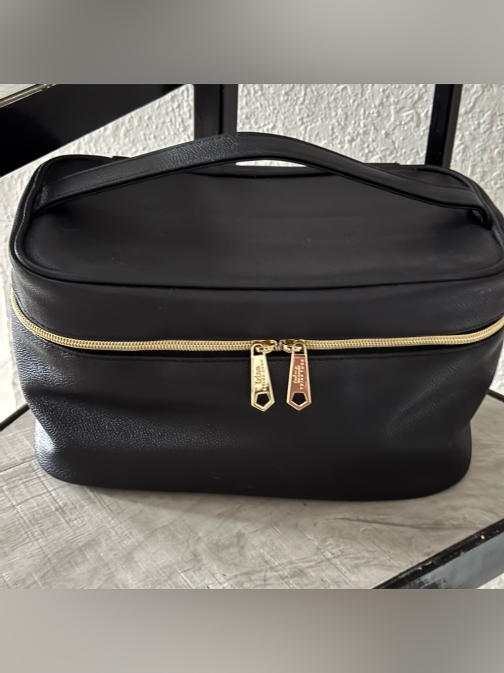 Trina Turk Black Cosmetic Travel Bag